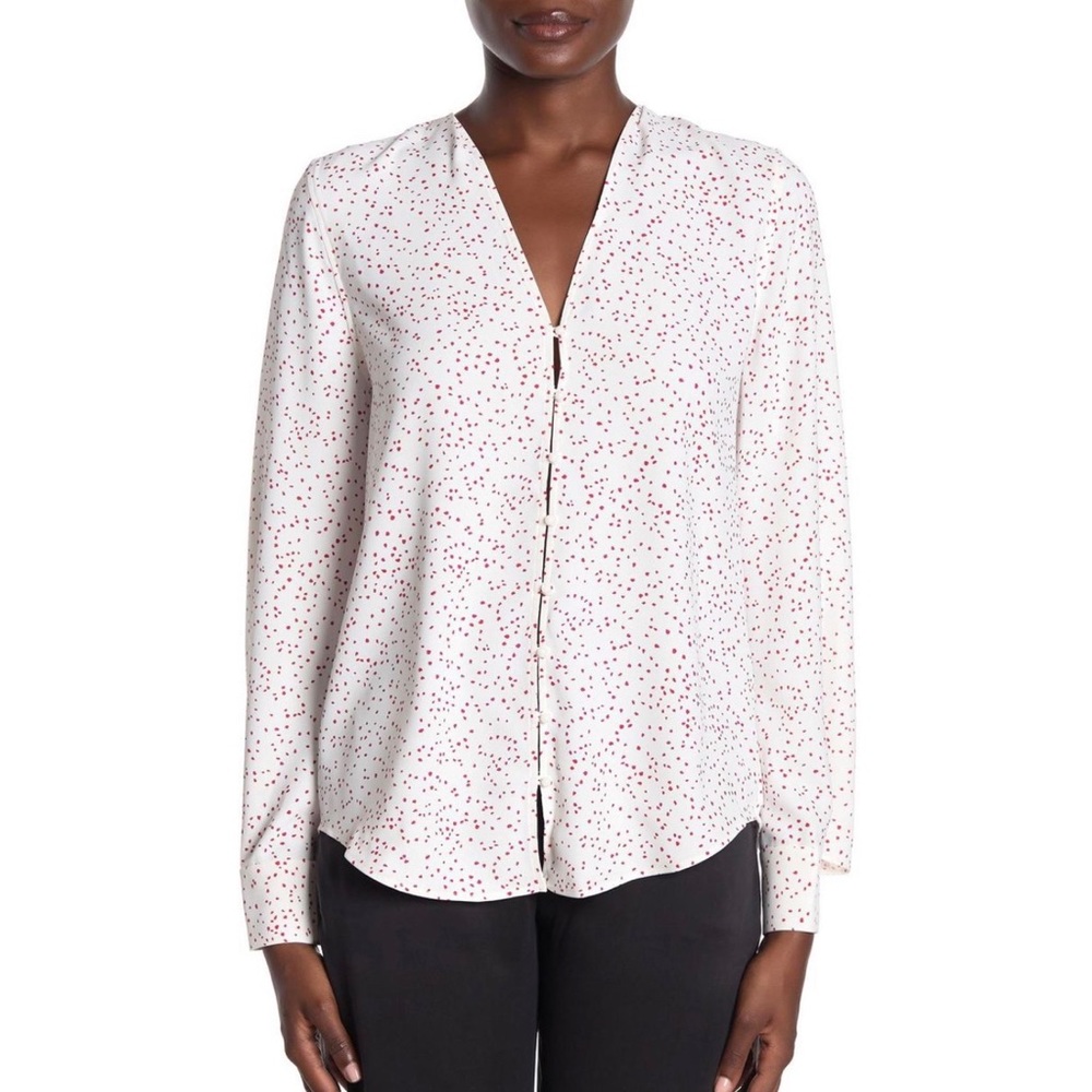 Equipment Tie Neck Blouse S - Picture 3 of 6